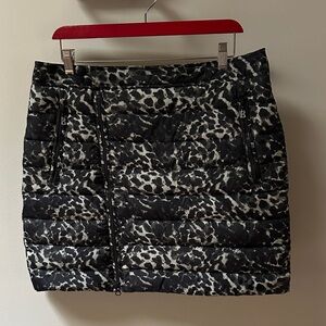 Bogner Animal Print Down Apres’ Skirt